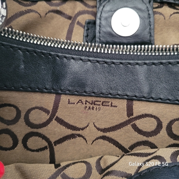 LANCEL Paris Black Leather Designer Purse - Picture 13 of 16